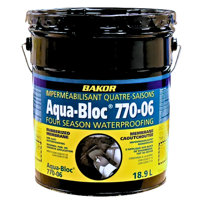 BAKOR AQUABLOC 770-06 ELASTOMERIC WATERPROOFING 5 GAL/18.93L