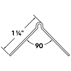 1 1/4" CORNER BD 9'
