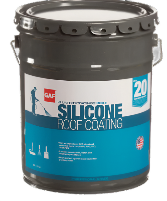 GAF Silicone Roof Coating (formerly Unisil II Silicone Roof Coating 