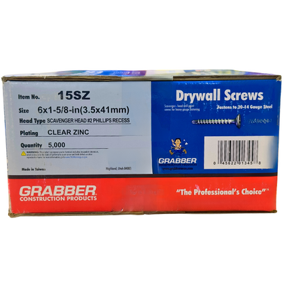 6X1 5/8 BUGLE HEAD DRIVALL SELF DRILLING 5M