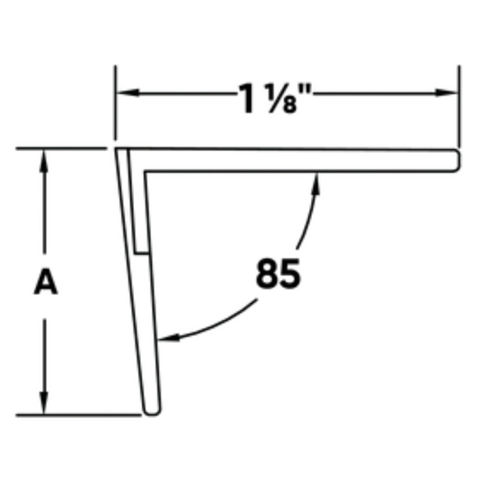 7/8" FLEX-GRID ANGLE (WHITE) 8'