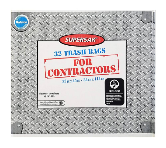 RALSTON CONTRACTOR BAG 33X45 32/PACK