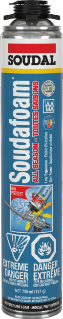 SOUDAFOAM MINIMAL EXPANSION 750ML GUN (-25C - 49C)