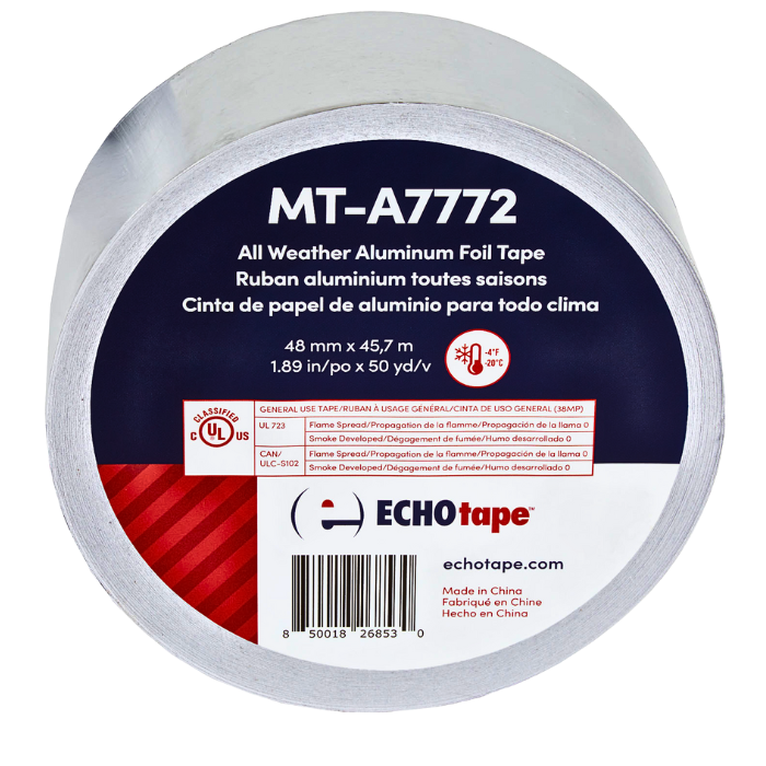 ALL WEATHER ALUMINIUM FOIL TAPE - 1.89" X 50 YD/ROLL