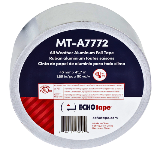 ALL WEATHER ALUMINIUM FOIL TAPE - 1.89" X 50 YD/ROLL