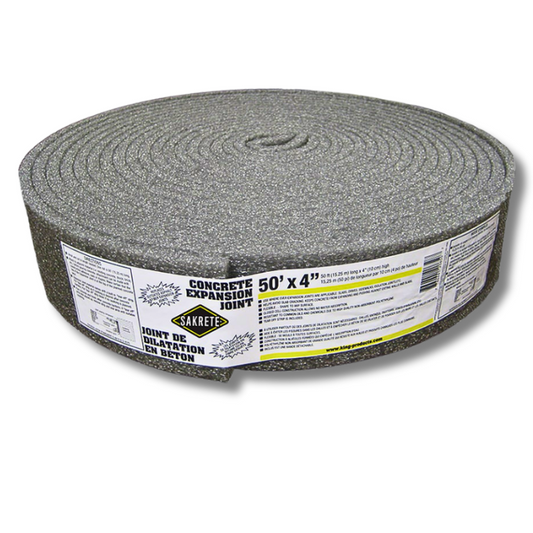 Concrete Expansion Joint 4" x 50' – Crack Control & Flexibility by Sakrete