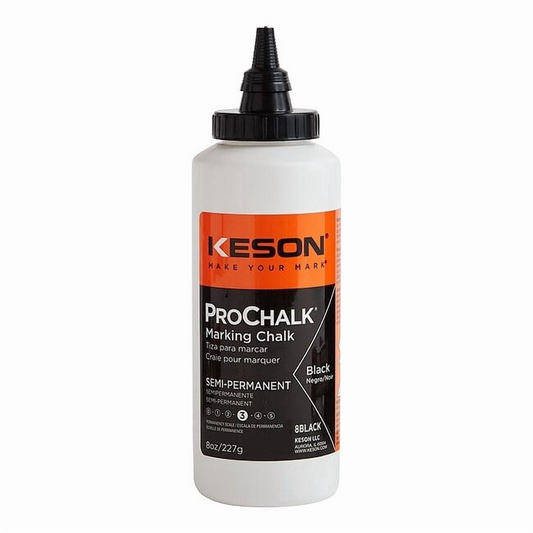 BLACK CHALK LINE POWDER (#8BLACK) - 8 OZ