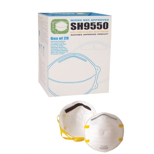 CIRCLE BRAND N95 NIOSH DUST/MIST RESPIRATOR (20MASKS/BOX)