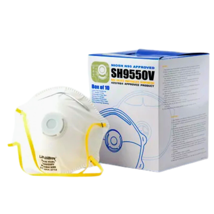 SH9550V - CIRCLE BRAND N95 NIOSH RESPIRATOR W/VALVE (10MASKS/BOX)