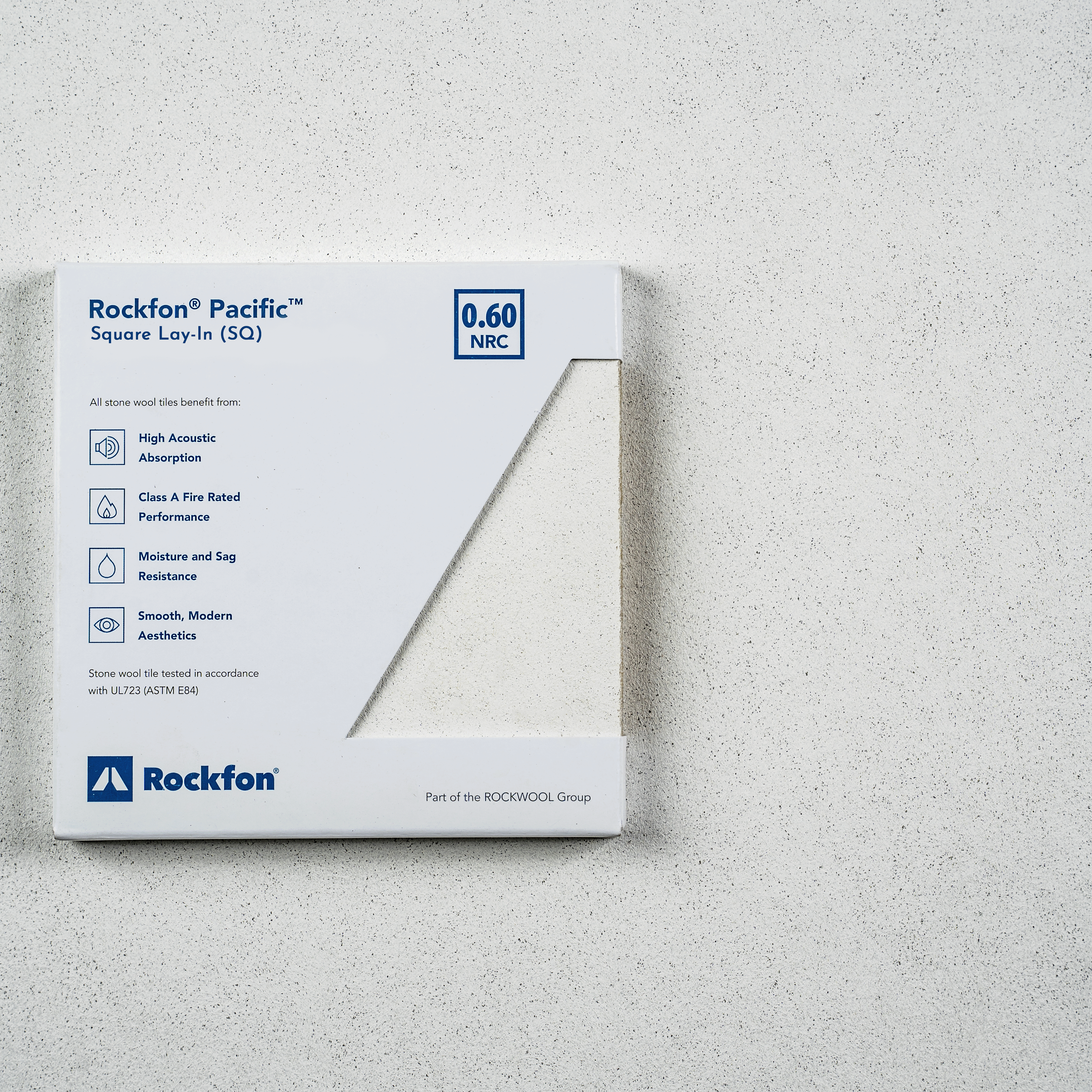 Square Lay In 24x48x1/2 Rockfon Pacific® Square Lay-In Ceiling Tiles – High ...