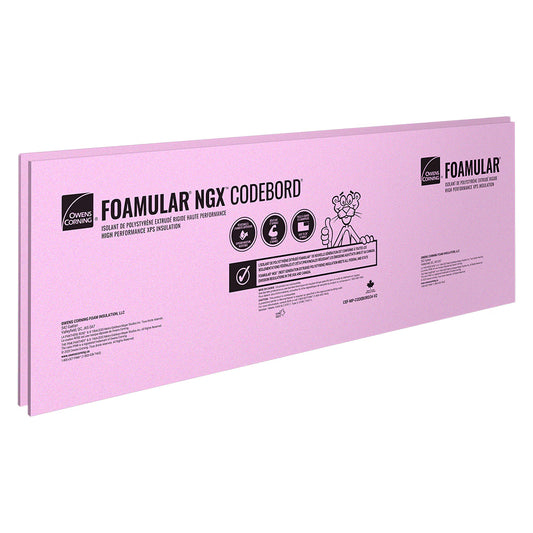 4X8X1" FOAMULAR CODEBOARD 200 SHIPLAP 20 PSI
