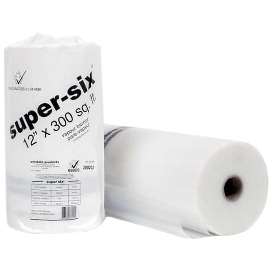 SUPER 6 MIL 12" POLY 300SF ROLL