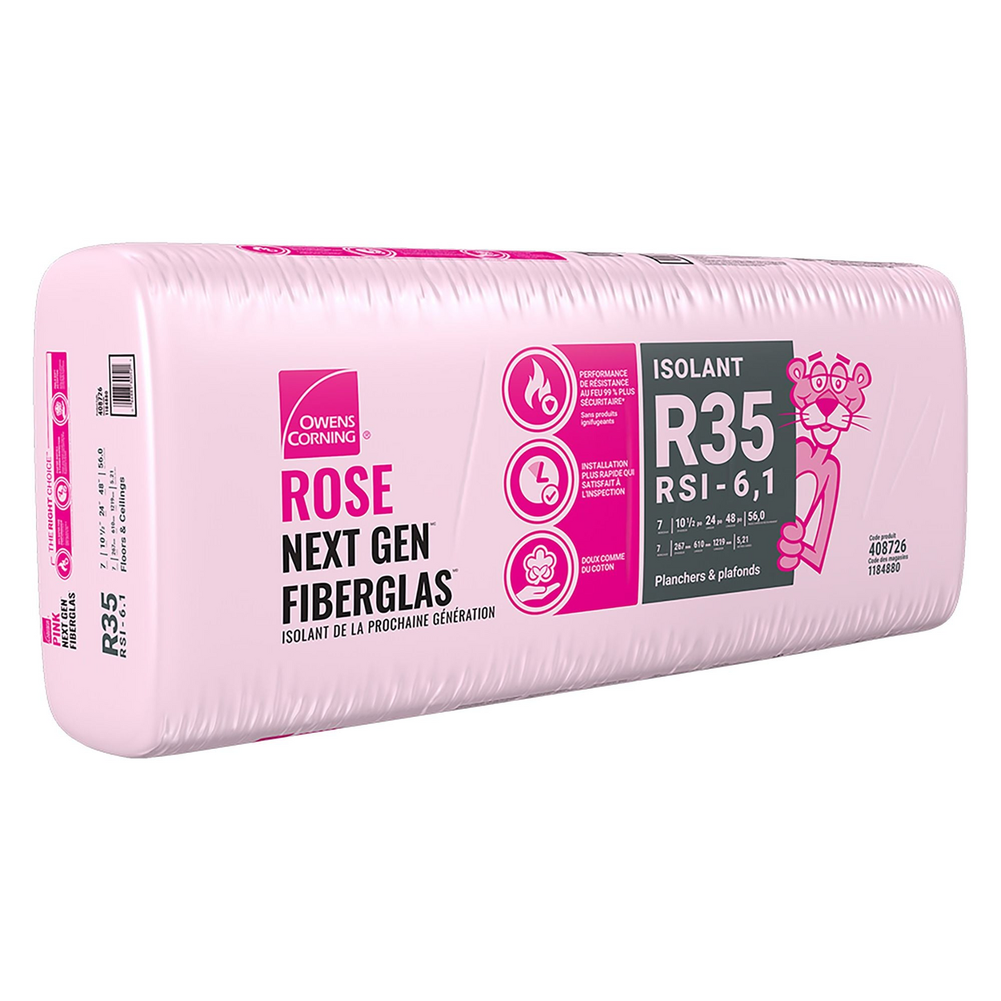 R35 10 1/2X16X48 ECOTOUCH PINK WOOD STUD OC 37.3 SF BAG