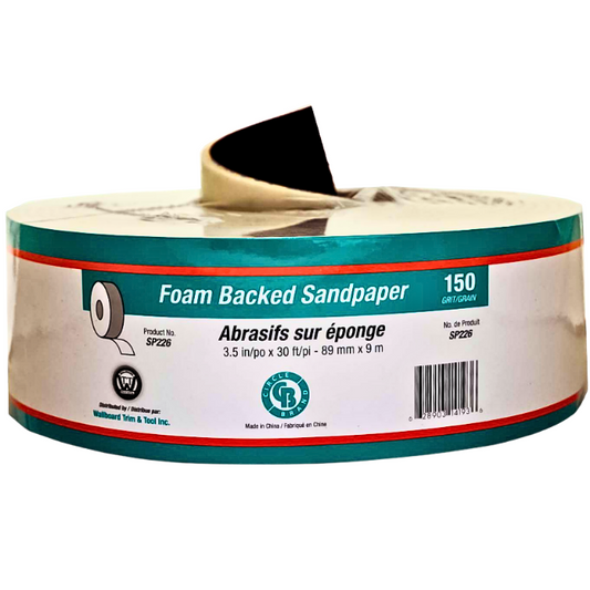 SANDPAPER ROLL 3.5" X 150' #150 GRIT (PAPERBACKED)