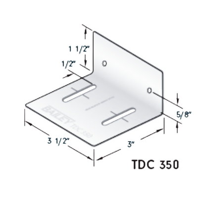 TOP DEFLECTION CLIP 3 1/2 25CLIPS/BOX